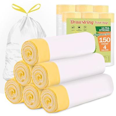 CCLINERS 1.2 Gallon Clear Small Garbage Bags bathroom Trash Bags, 240 Count