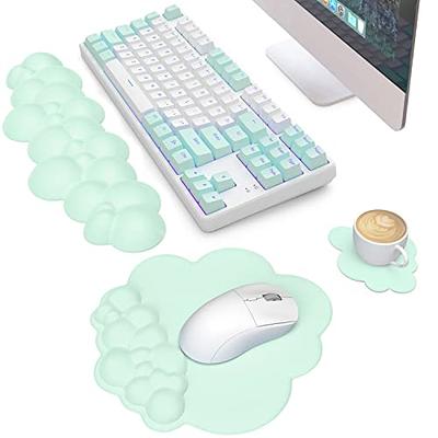 Wing Cloud Keyboard Wrist Rest, Soft Leather Ergonomic Memory Foam Wrist  Support