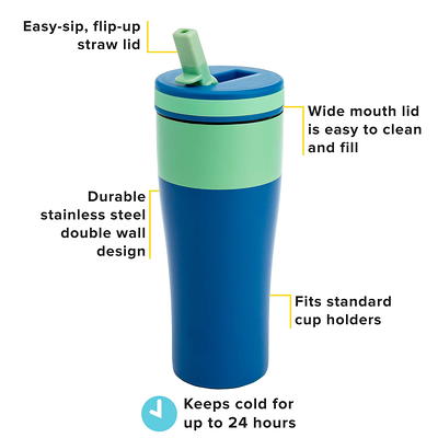 Cup with Built-In Straw