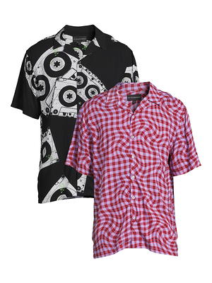 No Boundaries Short Sleeve Printed Rayon Shirt (Men's) 1 Pack