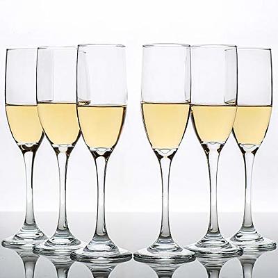 C CREST Set of 12, Champagne Glasses, 6 Ounce Champagne Flute, Lead-free  Drinkware, Clear - Yahoo Shopping