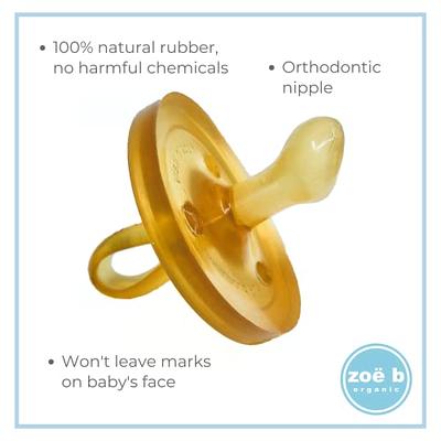 Natursutten Pacifiers 6-12 Months - 1-Pack Original Shield Orthodontic  Nipple Natural Rubber Safe & Soft BPA-Free Pacifiers for Breastfeeding  Babies - Newborn Pacifiers Made in Italy