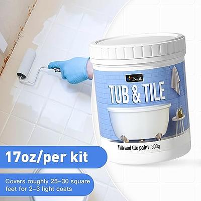 DWIL Tub Refinishing Kit, Epoxy Bathtub Paint, Self-Leveling Tub and Tile  Paint with Tools, Low Odor& 20X Thicker Than Other Sink Paint for Bathroom,  Kitchen, Bright Gloss White-Sink Size Kit - Yahoo