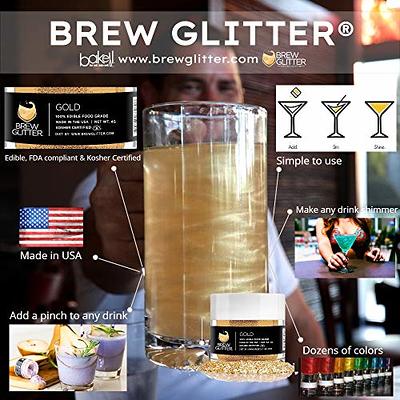 BREW GLITTER Rose Gold Edible Glitter For Drinks, Cocktails, Beer, Drink  Garnish & Beverages | 4 Gram | KOSHER Certified | 100% Edible & Food Grade