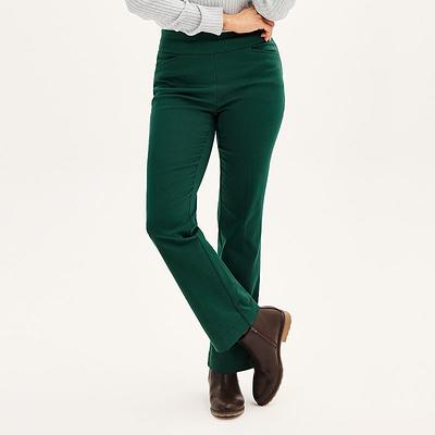 Women's Croft & Barrow® Effortless Stretch Pull-On Bootcut Pants, Size: 8  Short, Dark Green - Yahoo Shopping