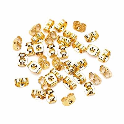 200pcs Stud Earring Backing With Pad And Metal Back, Suitable For