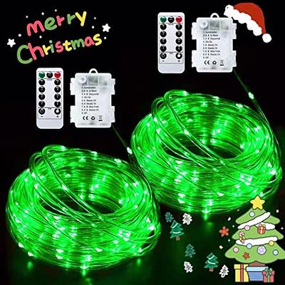 2 Pack Rope Lights, 66Ft 200 LED Waterproof Indoor Rope Lights