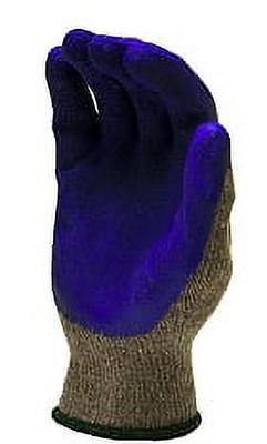 G & F 3100XL-DZ Knit Work Gloves with Textured Rubber Latex Coated for 12-Pairs