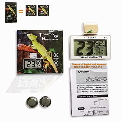 Reptile Tank Thermometer Hygrometer Monitor Temperature and