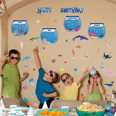 Under The Sea Birthday Bulletin,Ocean Theme Classroom,Fish Decor,Classroom  Birthday Bulletin Board,Sea Animal Fish Tank Cutouts for Summer Wall  Calendar Decor. - Yahoo Shopping