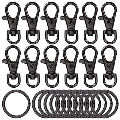 24pcs Metal Swivel Clasps Lanyard Snap Hook Premium Lobster Claw Clasp  Keychain Clip with Key Ring Jump Ring for Jewelry Making, Purses, DIY Art  Crafts (Black) - Yahoo Shopping