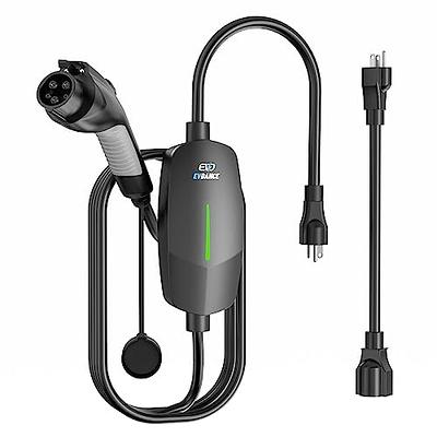 Evjuicion Level 1 EV Charger 110V/240V 16A 25FT LED Display NEMA 6-20 J1772