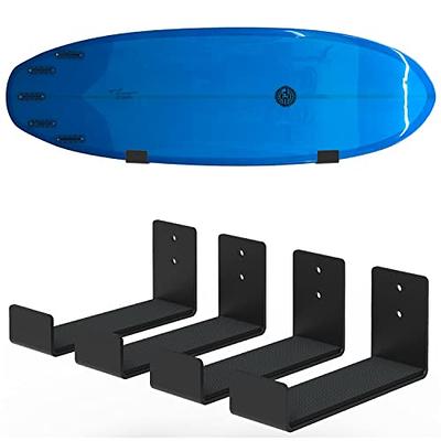 Poskad Surfboard Wall Mount Rack，Minimalist Surf Board Hangers for Wall  Display Mount Storage(Screws Included). (Black 2 Pair) - Yahoo Shopping