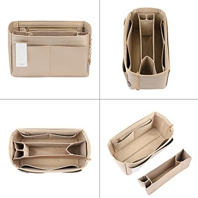 Silky Purse Organizer Insert for Handbags with Zipper, Silky