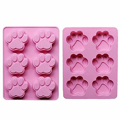 2 Pack Value Silicone Molds Pet Paw Print Animal Paw Print for Homemade Dog  Treats, Baking Chocolate Candy, Oven Microwave Freezer Safe - Yahoo Shopping