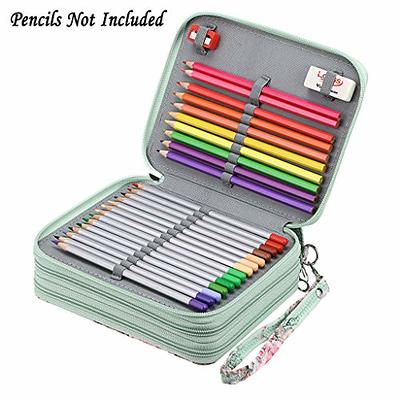 BTSKY Zippered Pencil Case-Canvas 72 Slots Handy Pencil Holders with  Printing Pattern for Prismacolor Watercolor Pencils, Crayola Colored Pencils,  Marco Pencils Rose - Yahoo Shopping