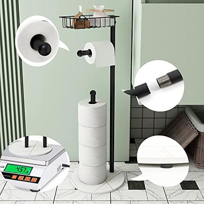 free standing black toilet paper holder  Black toilet paper holder, Free  standing toilet paper holder, Modern toilet paper holders