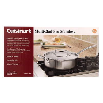 MultiClad Pro Triple Ply Stainless Cookware 3 Quart Saucepan