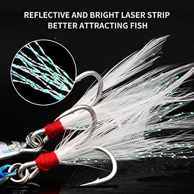 IZA Fishing Lead Jigs Lures 5PCS Saltwater Fishing Lures with