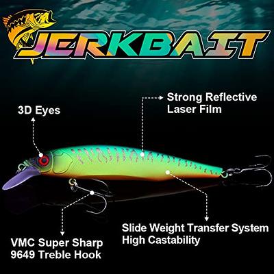 3D Glide Bait Chartreuse Shad : : Toys & Games