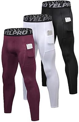 Queerier Mens Compression Pants Active Athletic Leggings with