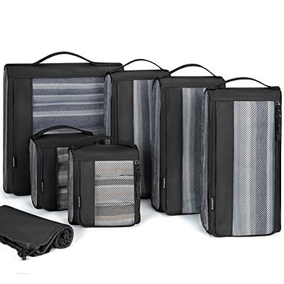 7 Set Packing Cubes for Suitcases,Packing Cubes with Shoe Bag