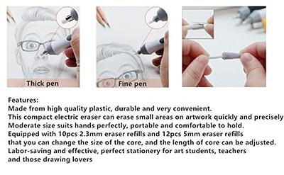 AFMAT Electric Eraser for Artists 140 Eraser Refills Rechargeable Electric Eraser for Drawing Artist Eraser Rechargeable for Drafting Painting