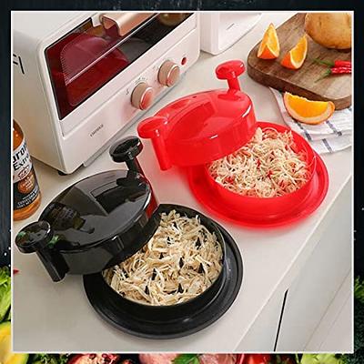 Chicken Shredder Bowl Twist Tool | Meat Shredder Alternative to Bear Claws  | 7.9-Inch Dishwasher-Safe Shredder for Pulled Pork, Chicken, and Beef