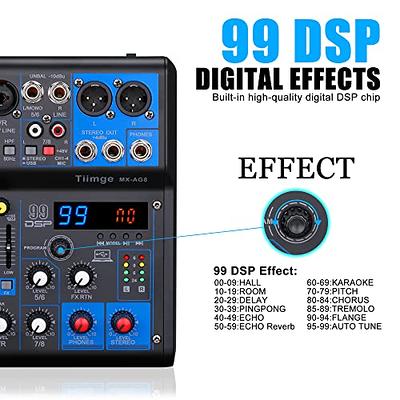 Professional Bluetooth Recording Mixer Karaoke Digital Mixer EQ