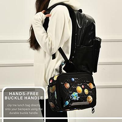 Marble Lunch Bag For Women Girls Insulated Lunch Tote Bags