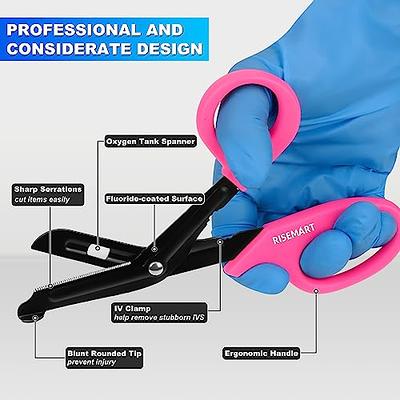 Trauma Shears - RISEMART Medical Scissors , 7.5 Fluoride Coated Non-stick  Blades Stainless Steel Bandage scissors for Doctor, Nurses, Nursing