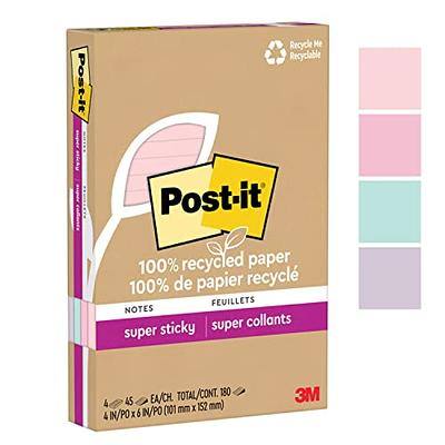 Post-it® Super Sticky Notes, 3 in. x 3 in., Summer Joy Collection, 5 Pads/Pack,  90 Sheets/Pad