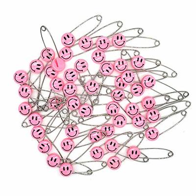 Losip-cc 12 pcs Safety Pins Child Proof Safety Pin, Bow-Knot Safe Pins,Plastic  Head, for Fabric Diapers, Garment Repair Baby Safety Pins Secure Clips for Fastening  Baby Clothes Diaper Napkins (Pink) - Yahoo