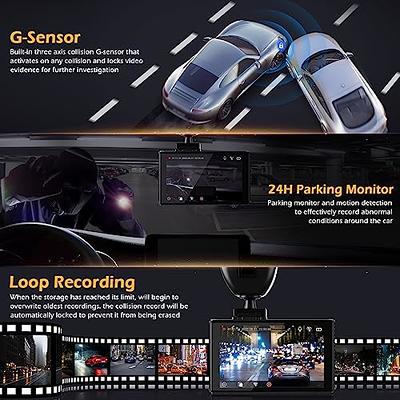 DDPAI Dash Cam 4K Front 3840x2160, Built in 5G WiFi GPS, 64G Storage Car  Dash Camera