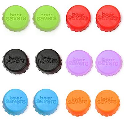 24 PCS Silicone Rubber Bottle Caps 12 Colors Reusable Beer Caps