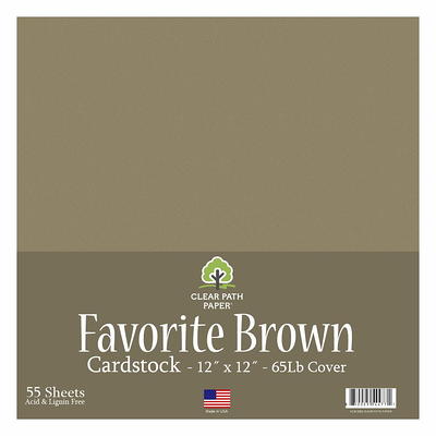 Black Cardstock - 8.5 x 11 inch - 65Lb Cover - 50 Sheets - Clear Path Paper
