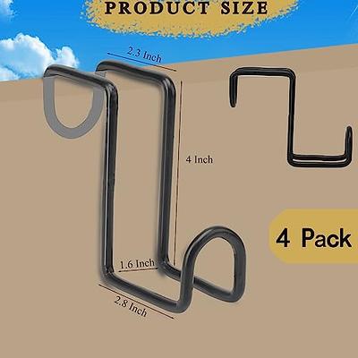 4PCS 4 Inch Tack Hook Heavy Duty Metal Over Rail Tack Hooks for