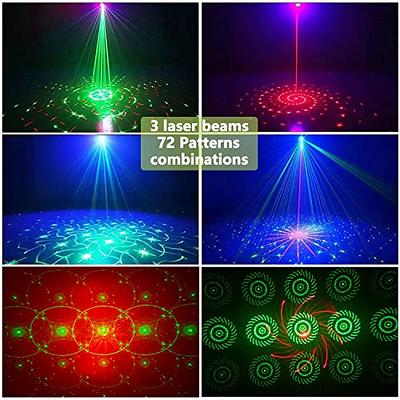 Disco Light RGB Sound Activated Laser DJ Party Lights USB Strobe Projector  Dmx Flashing Ball Stage