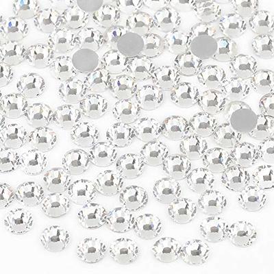 beadsland Flat Back Crystal Rhinestones Round Gems for Nail Art