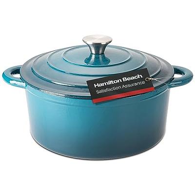 CARAWAY Non-Stick Ceramic Dutch Oven Pot with Lid, 6.5 Qt, Gray, Brand New