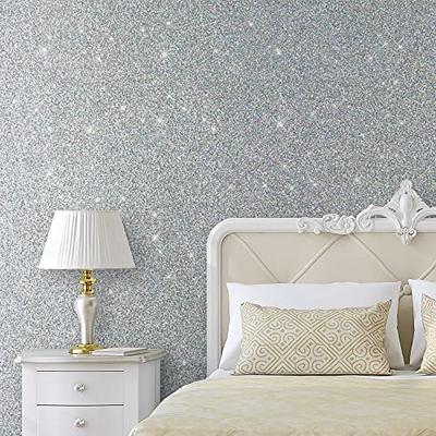 Glitter Wallpaper Stick and Peel Glitter Contact Paper for Walls