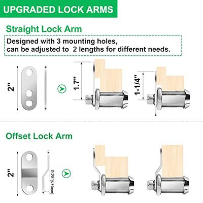 BOZXYE 6 Pack Cabinet Locks with Keys RV Storage Locks, 5/8 Cam Lock Keyed  Alike, RV Locks for Storage Door File Cabinet Toolbox, Zinc Alloy - Yahoo  Shopping