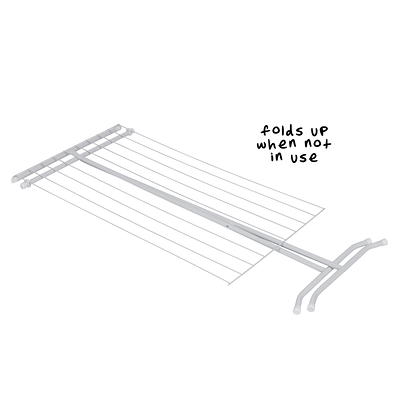 Honey-Can-Do Oversize Collapsible Clothes Drying Rack DRY-09066 Silver, 50  lbs