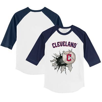 Infant Tiny Turnip White Atlanta Braves Baseball Tear T-Shirt