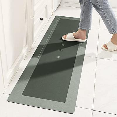 SIXHOME Grey Bathroom Rugs Ultra Thin Rubber Non Slip Bath Mat