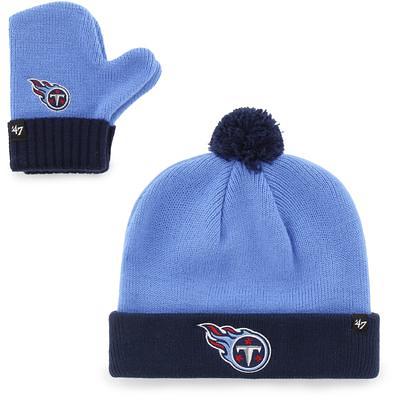 Wear by Erin Andrews Light Blue Tennessee Titans Ombre Pom Knit Hat and Scarf Set