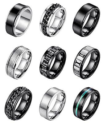 TUZAMA Invisible Ring Sizer Adjuster for Loose Rings Women Men-12 Pack,12 Sizes for Different Band Widths,Jewelry Ring Size Adapter Reducer Spacer