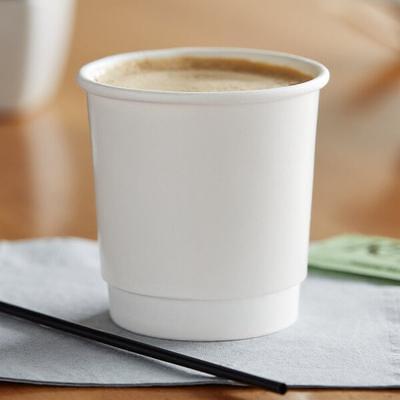 Choice 10 oz. White Smooth Double Wall Paper Hot Cup - 25/Pack