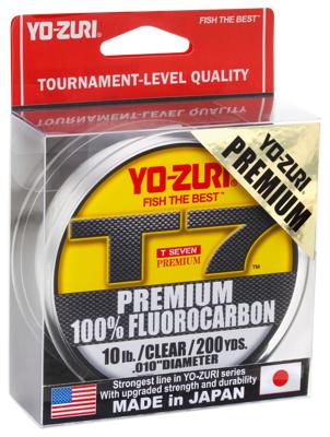 Yo-Zuri T7 Premium Fluorocarbon Fishing Line - 200 Yards - 8 Lb