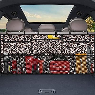Car Trunk Organizer,Large Capacity Backseat Trunk Organizer(42*18),Collapsible  Car Storage Bag with 8 Pocekt,Car Organizer for SUV/MPV/Truck - Leopard  print - Yahoo Shopping